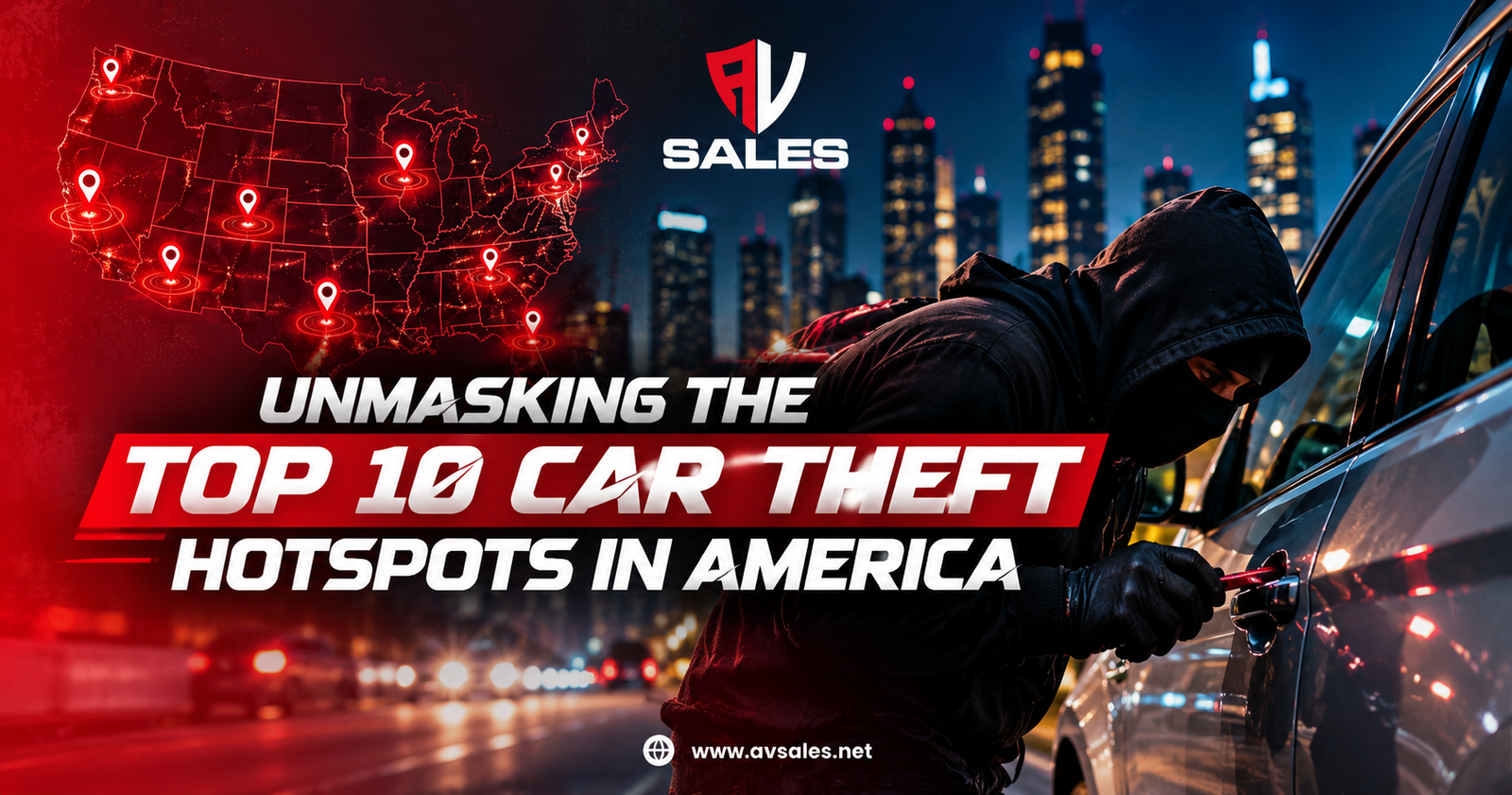 car theft hotspots in America
