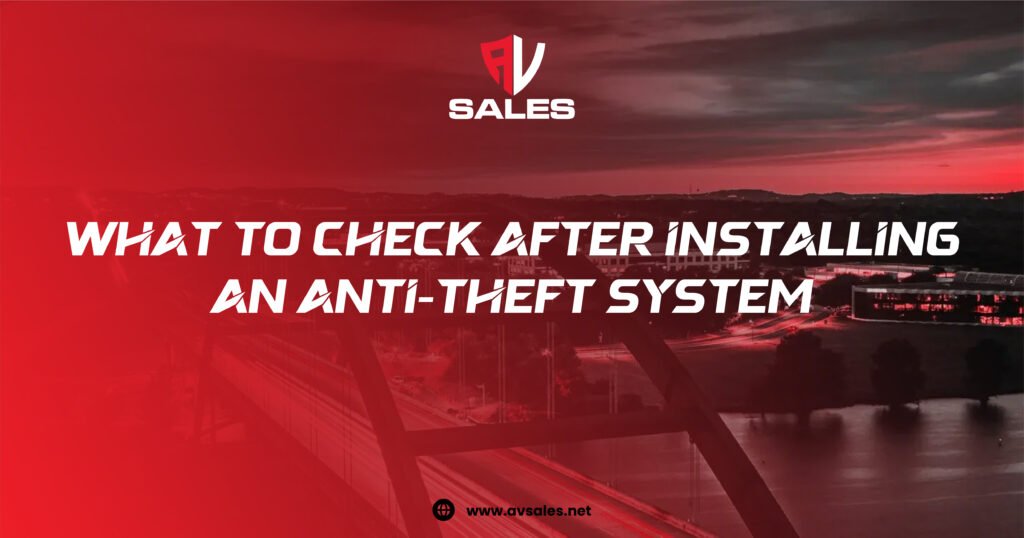 car security system checks